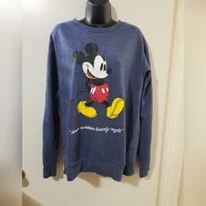 Disney Navy Mickey Mouse Crewneck Sweatshirt